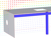Vecteurs de vitesse avec l’option de taille uniforme désactivée